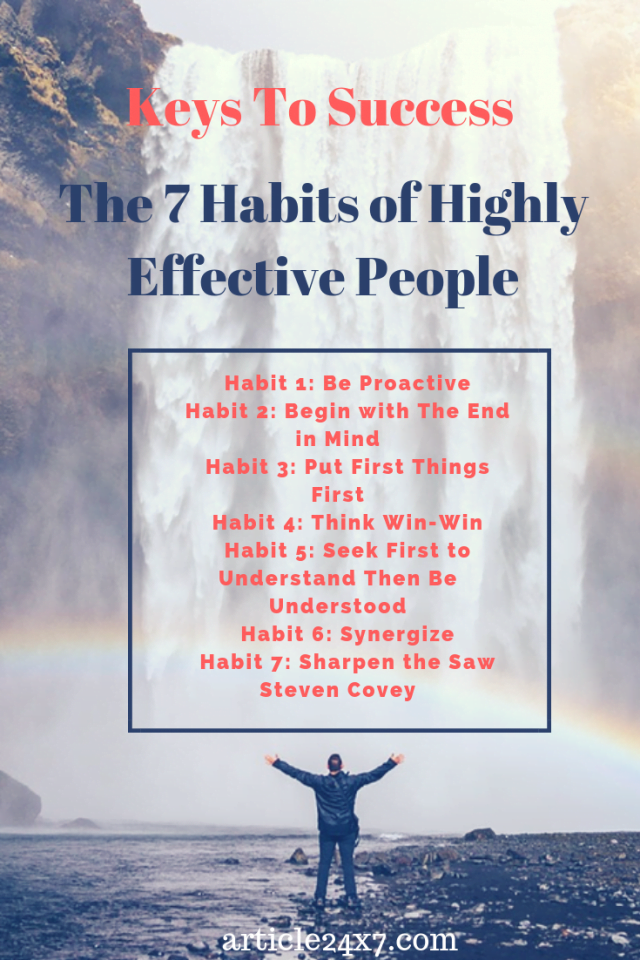 Keys to Success: The 7 Habits of Highly Effective People - Article24x7