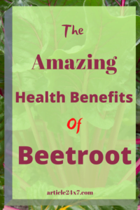 Benefits of Beetroot