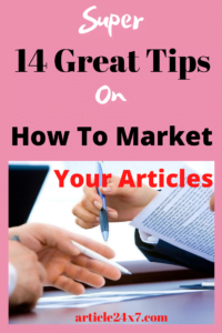 Tips on Article Marketing