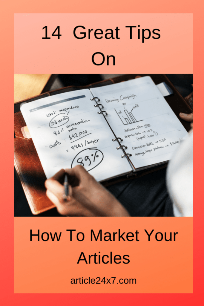 How to market your articles