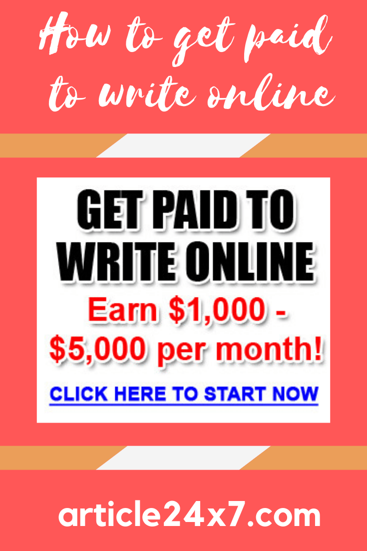 Get paid to write