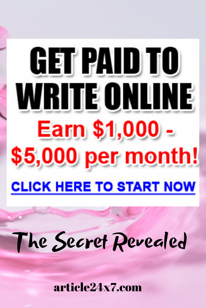 Get Paid To Write