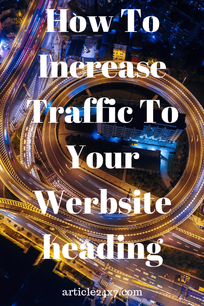 How to increase traffic to your website