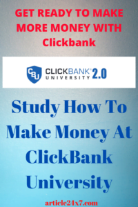 how to make money on clickbank university