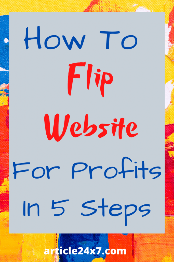 how to flip websites
