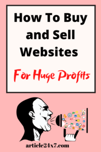 flip websites for profit