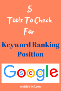 google position tool