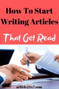 How to Make Money Writing Articles