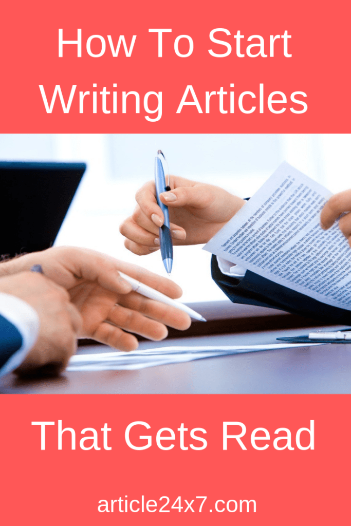 How to start writing article