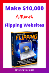 Make £10,000 A Month Flipping Websites