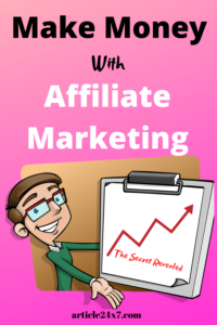 Generate affiliate marketing income