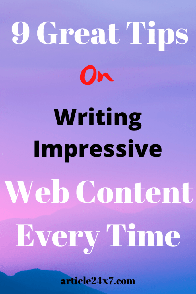 Writing Web Content