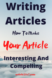 Writing articles