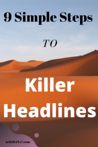 Steps To A Killer Headlines