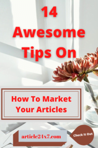 Market Your Articles