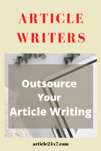 Article Writing Outsourcing