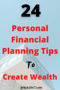 Personal Financial Planning Tips