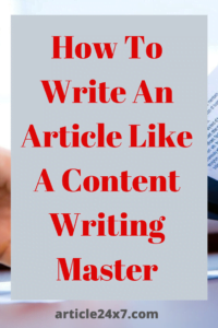 Content Writing Master