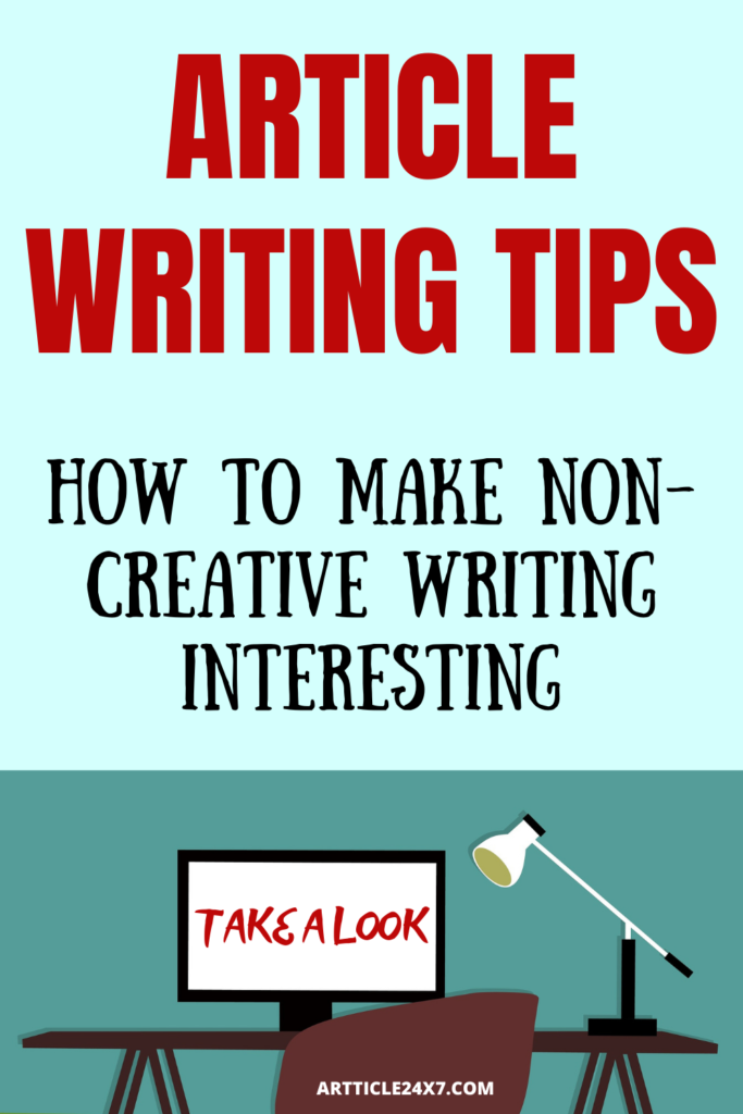 How To Make Non Creative Writing Interesting